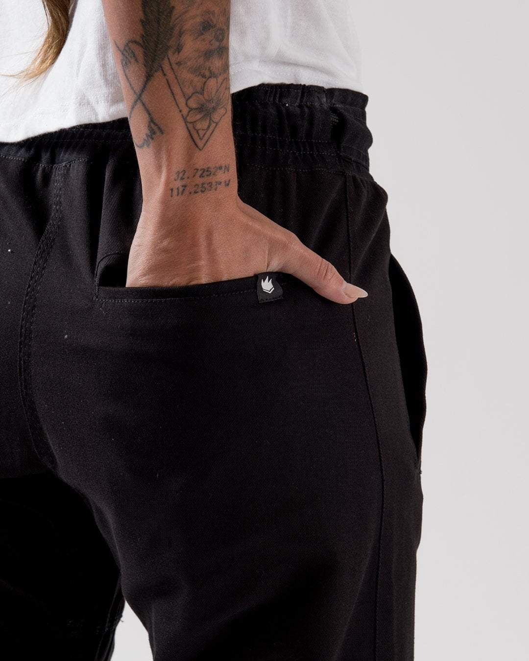 Casual Cotton Gi Pant - Black