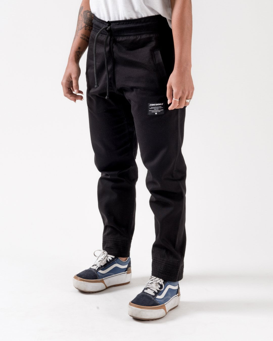 Casual Cotton Gi Pant - Black