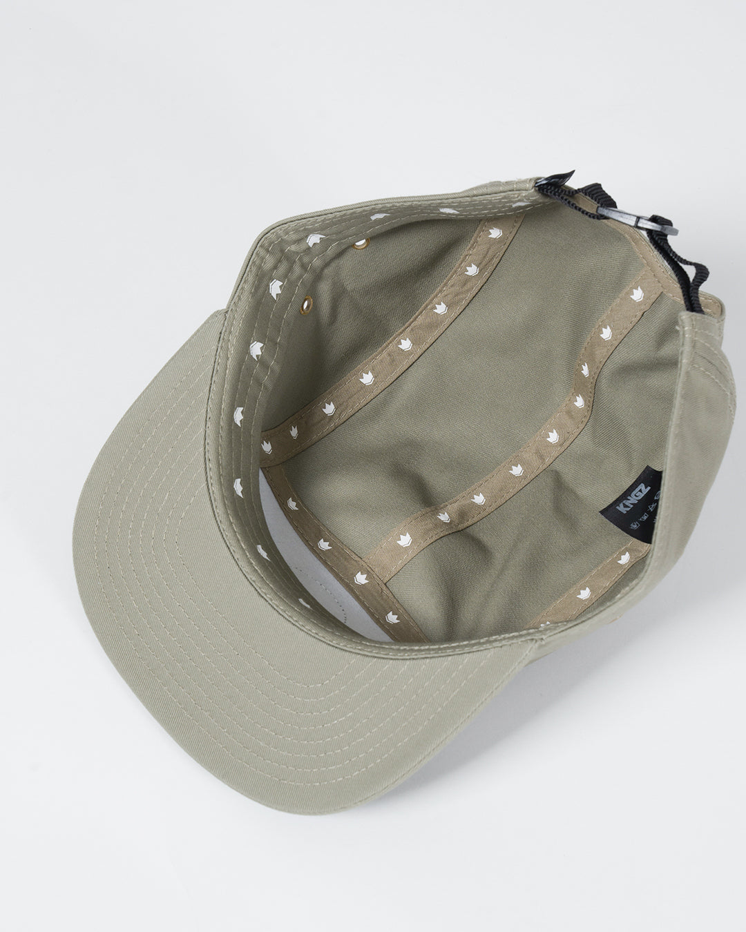 Crown Patch Strapback Hat - Sage Green
