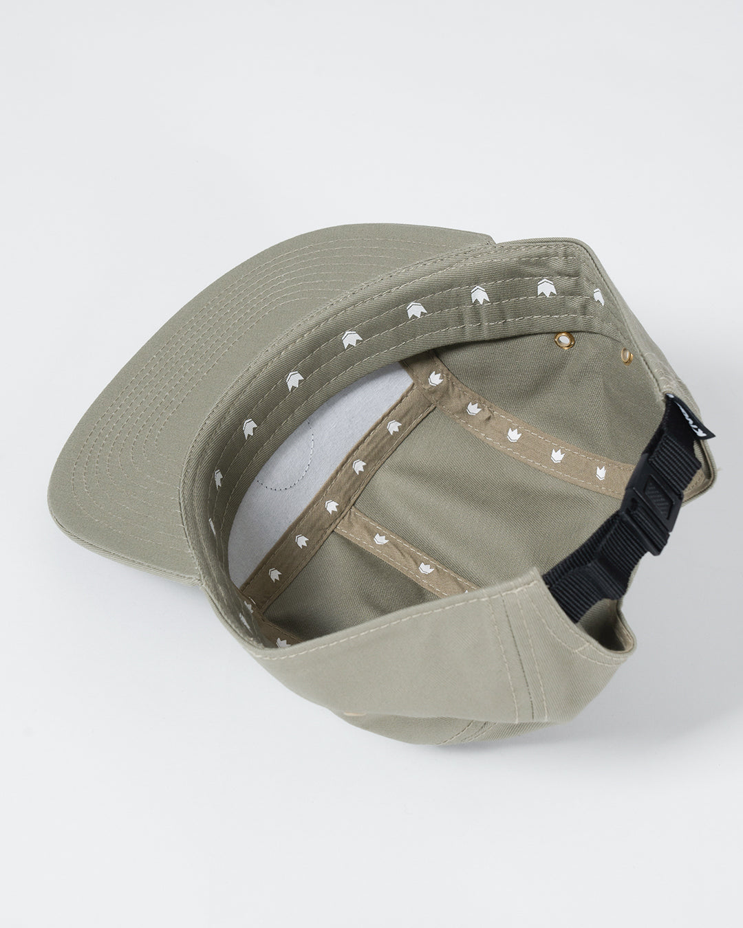 Crown Patch Strapback Hat - Sage Green