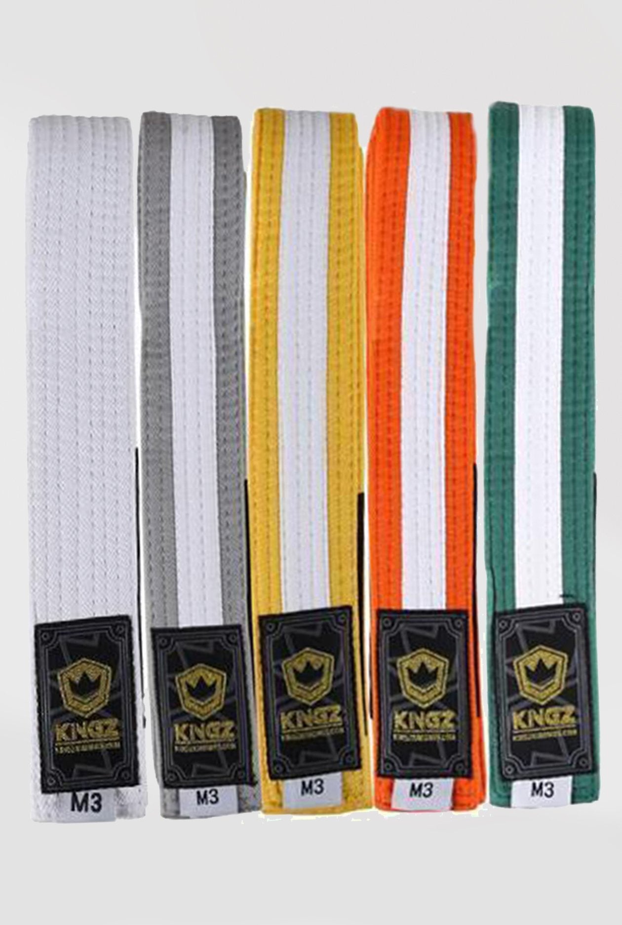 Kids Belts w/ White Stripe